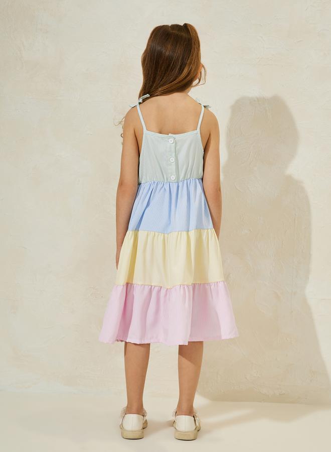 Styli Tiered Pastel Dress  - Image 5