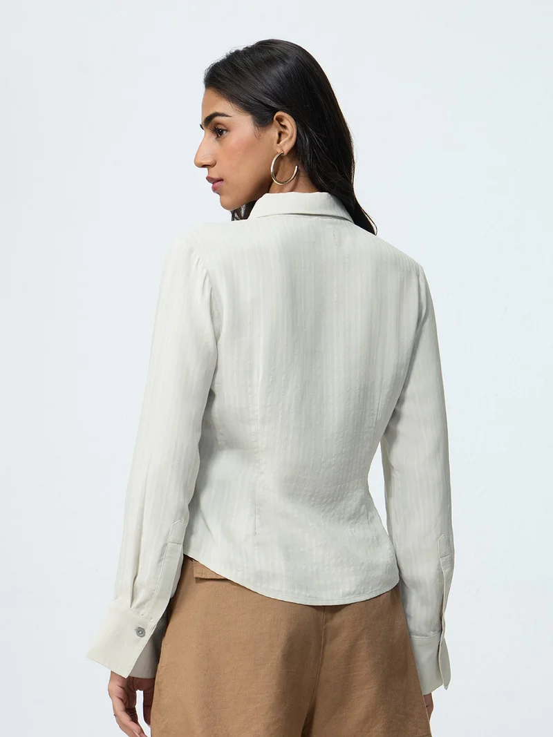 The Souled Store  Statement Shirt: Vanilla  | Best Price UAE