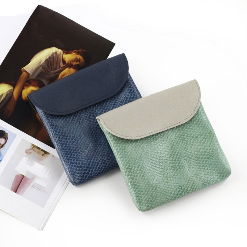 1Pc Portable Large Capacity PU Storage Bag -print PU Leather Wallet - Image 1