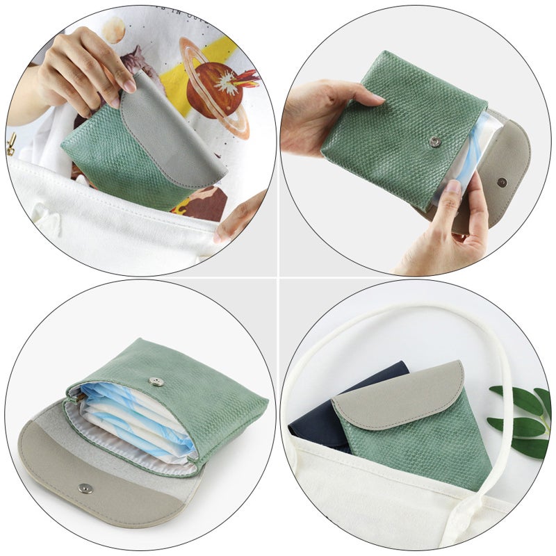 1Pc Portable Large Capacity PU Storage Bag -print PU Leather Wallet - Image 4