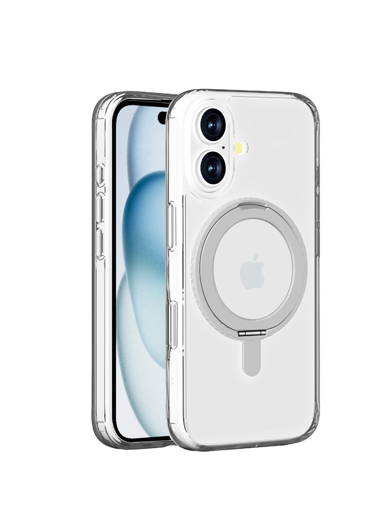 Max & Max iPhone 16 Clear MagSafe Case – Crystal Transparent Shockproof Protective Cover | Slim Fit Anti-Yellow Design - Image 1