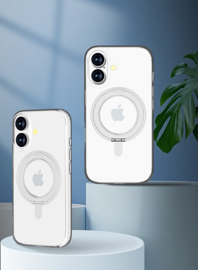 Max & Max iPhone 16 Clear MagSafe Case – Crystal Transparent Shockproof Protective Cover | Slim Fit Anti-Yellow Design - Image 4