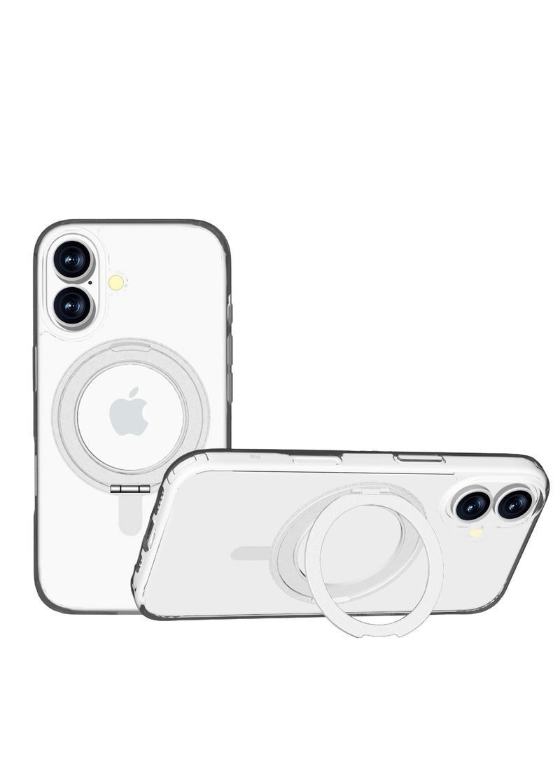 Max & Max iPhone 16 Clear MagSafe Case – Crystal Transparent Shockproof Protective Cover | Slim Fit Anti-Yellow Design - Image 3