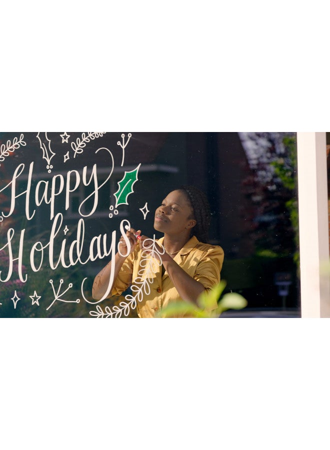 edding 4095 chalk marker - white - 1 chalk pen - round nib 2-3 mm - medium-nib wet wipe pen for chalkboards, windows, glass, mirrors - liquid chalk marker pens for opaque coverage - Image 3