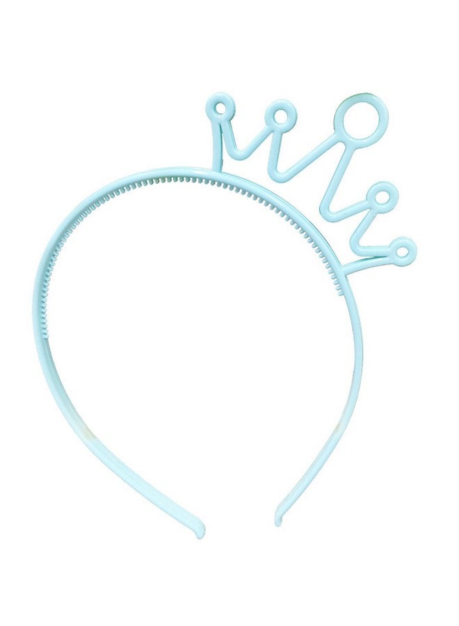 شيما XIMA 12 قطعة من عصابات الرأس للفتيات بألوان الربيع من مادة بلاستيك ABS، عصابة رأس على شكل تاج للأميرة للأطفال، إكسسوار شعر (SP-Crown) - Image 4