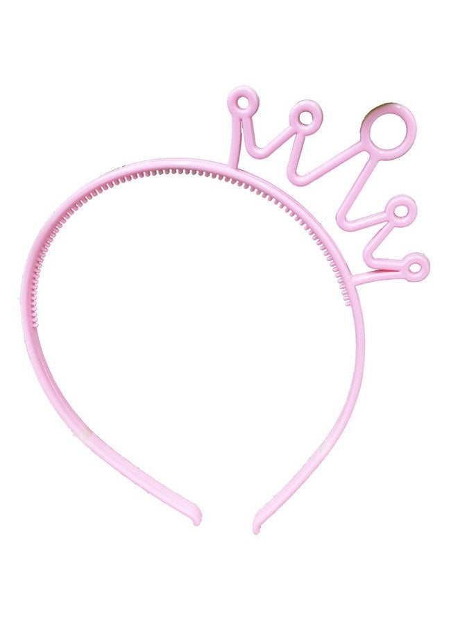 شيما XIMA 12 قطعة من عصابات الرأس للفتيات بألوان الربيع من مادة بلاستيك ABS، عصابة رأس على شكل تاج للأميرة للأطفال، إكسسوار شعر (SP-Crown) - Image 3