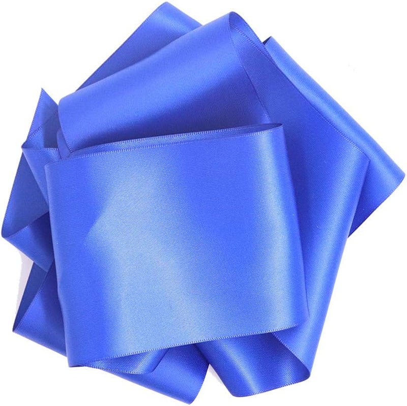 TREORSI Blank Satin Sash, Plain Sash, Party Decorations, Make Your Own Sash (Royal Blue) - Image 3