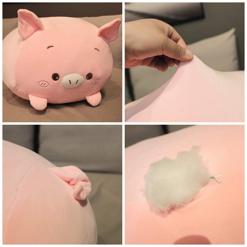 Jensquaify Pig Plush Pillow Soft Pig Stuffed Animal Toy Piggy Body Pillow  33.5"" - Image 4