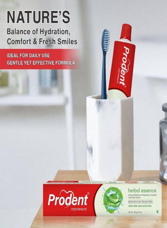 Prodent Aloe Vera & Mint Herbal Toothpaste 150g | For Gum Care, Long-Lasting Fresh Breath & Clean Teeth | Safe & Effective Oral Care - Image 2