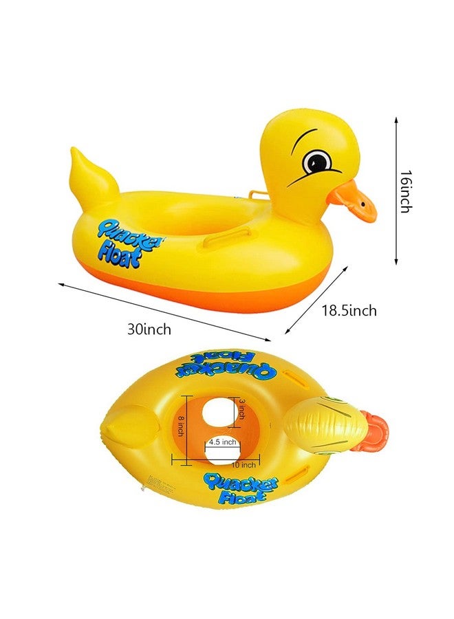 Sealive Inflatable Rubber Duck Pool Float For Kids, Swimming Pool Floats Boat Seats Beach Toy, Baby Shower Bath Seat Tub Water Fun Games Toys For Toddler - Image 3