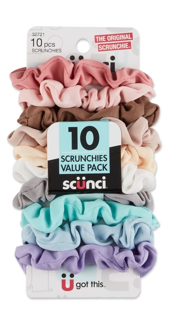 Scunci Value Pack No Damage Scrunchies  10 Pcs