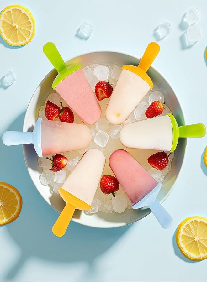 Popsicles Molds, 6-Cavity Silicone  Ice Pop Mold, Reusable Mini Toddler Popsicle Molds with Sticks, Homemade Small Popsicle Mold for Kids  - Image 5