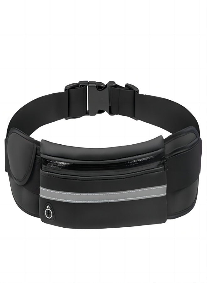 Generic Sports Waist Pack Multi-Functional Water-Resistant Phone Bag for Outdoor Workout Traveling Casual Running Hiking Cycling 