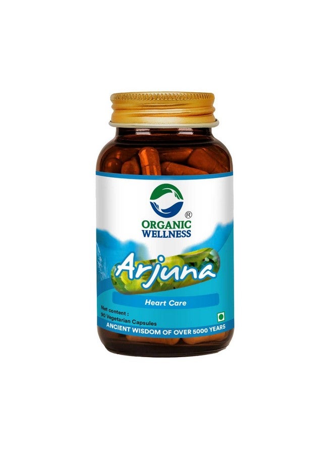 Organic Wellness Arjuna Capsules - Helps To Maintain A Healthy Heart & Cholesterol Under Check - Pack Of 90 Veg Capsules For Both Men & Women  - Image 1