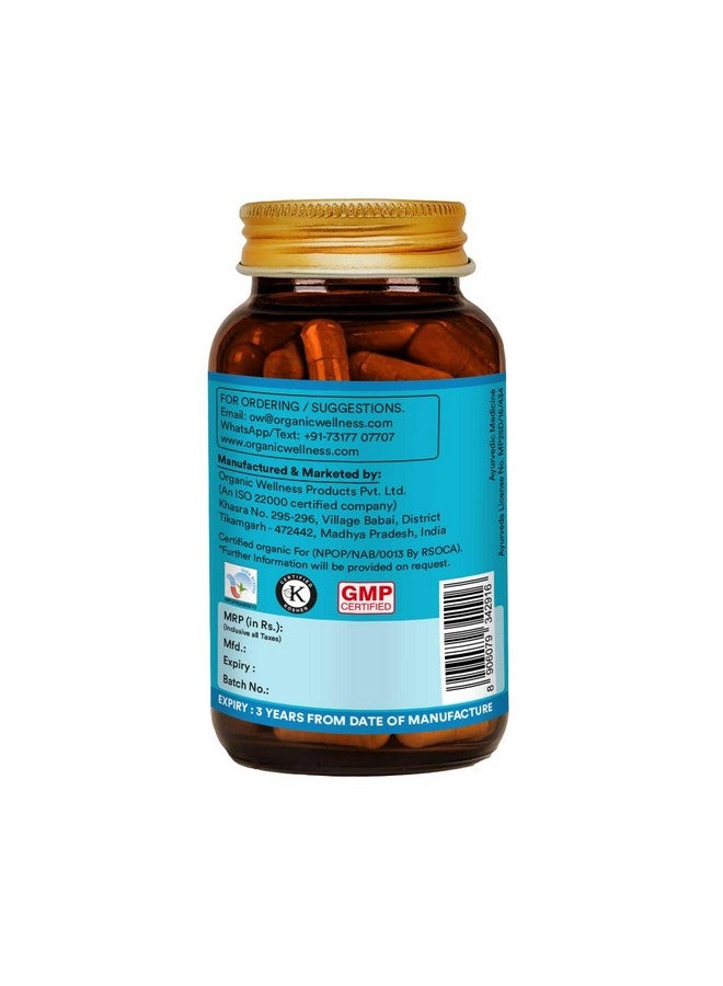 Organic Wellness Arjuna Capsules - Helps To Maintain A Healthy Heart & Cholesterol Under Check - Pack Of 90 Veg Capsules For Both Men & Women  - Image 3
