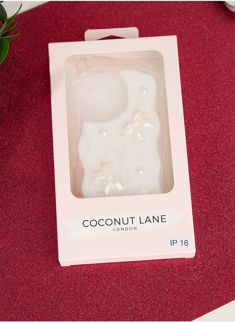 COCONUT LANE Pearls And Bow Phonecase 16