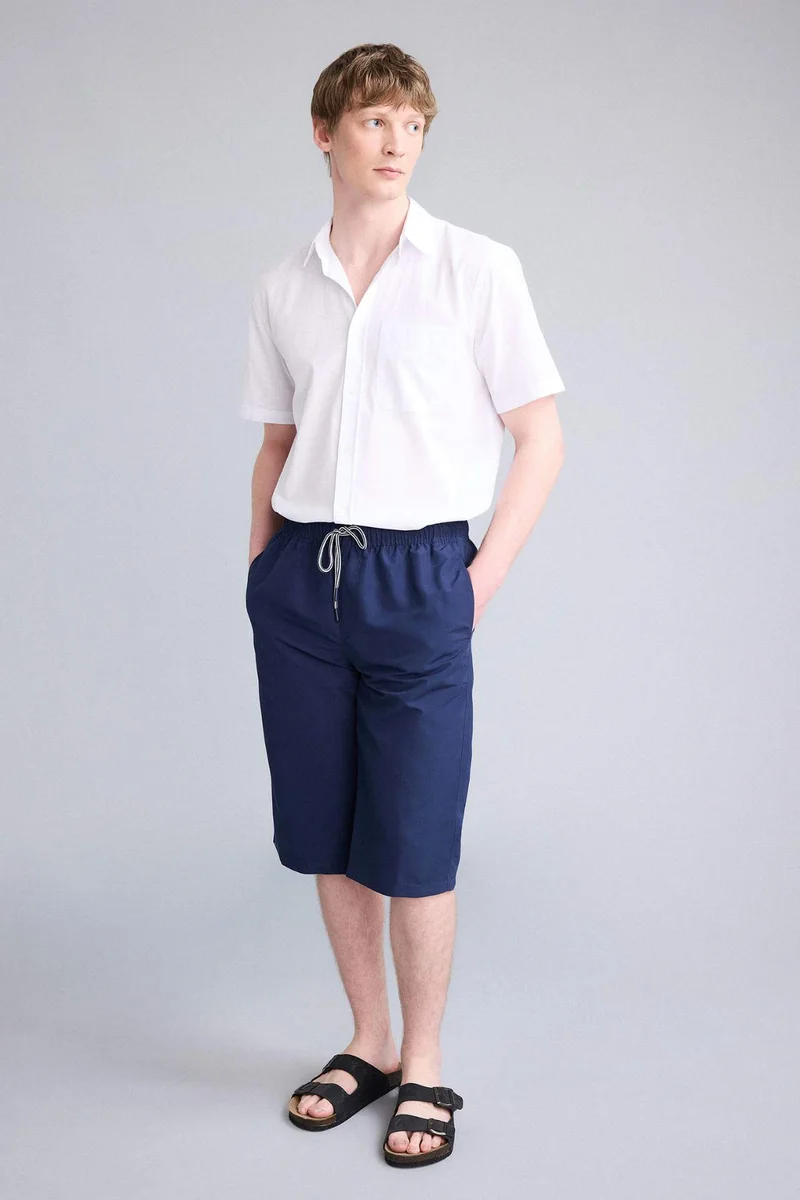 Defacto  Long Fit Swim Shorts for Men | Best Price UAE