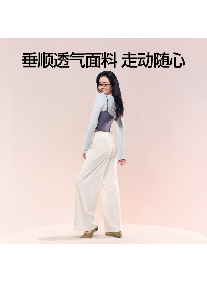 SIINSIIN Wide-Leg Pants Women Autumn 2025 New Casual Trousers Slimming Versatile Sport Pants Height-Elevating Straight Leg Pants - Image 4