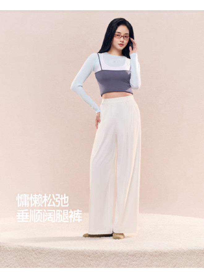 SIINSIIN Wide-Leg Pants Women Autumn 2025 New Casual Trousers Slimming Versatile Sport Pants Height-Elevating Straight Leg Pants - Image 1