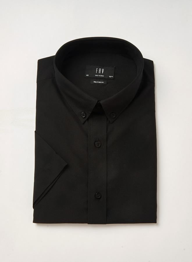Splash FAV Men Regular Fit Button Down Collar Short Sleeve Shirt - Image 5