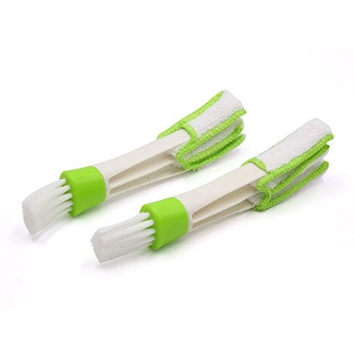 Auto Hub Multipurpose Microfibre Double Sided Car AC Vent Cleaning Brush, Blinds, Keyboard - Pack of Two - Image 2