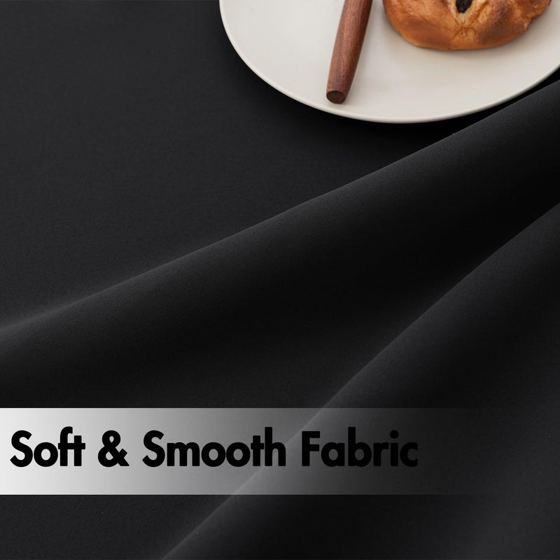 ANRODUO Rod Pocket and Back Tab Pleated Blackout Curtains with Hooks, Rings, Black Curtains 84 Inches Long 2 Panels, Thermal Insulated Room Darkening Living Room Bedroom Curtain, 42x84 Inches - Image 5