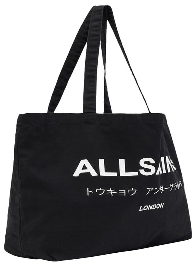 AllSaints MEN'S M170XB UNDERGROUND TOTE BLACK/CHALK ONE SIZE - Image 3