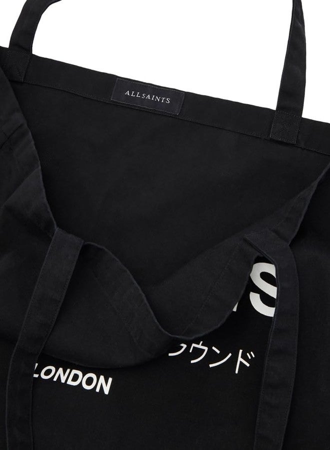 AllSaints MEN'S M170XB UNDERGROUND TOTE BLACK/CHALK ONE SIZE - Image 2