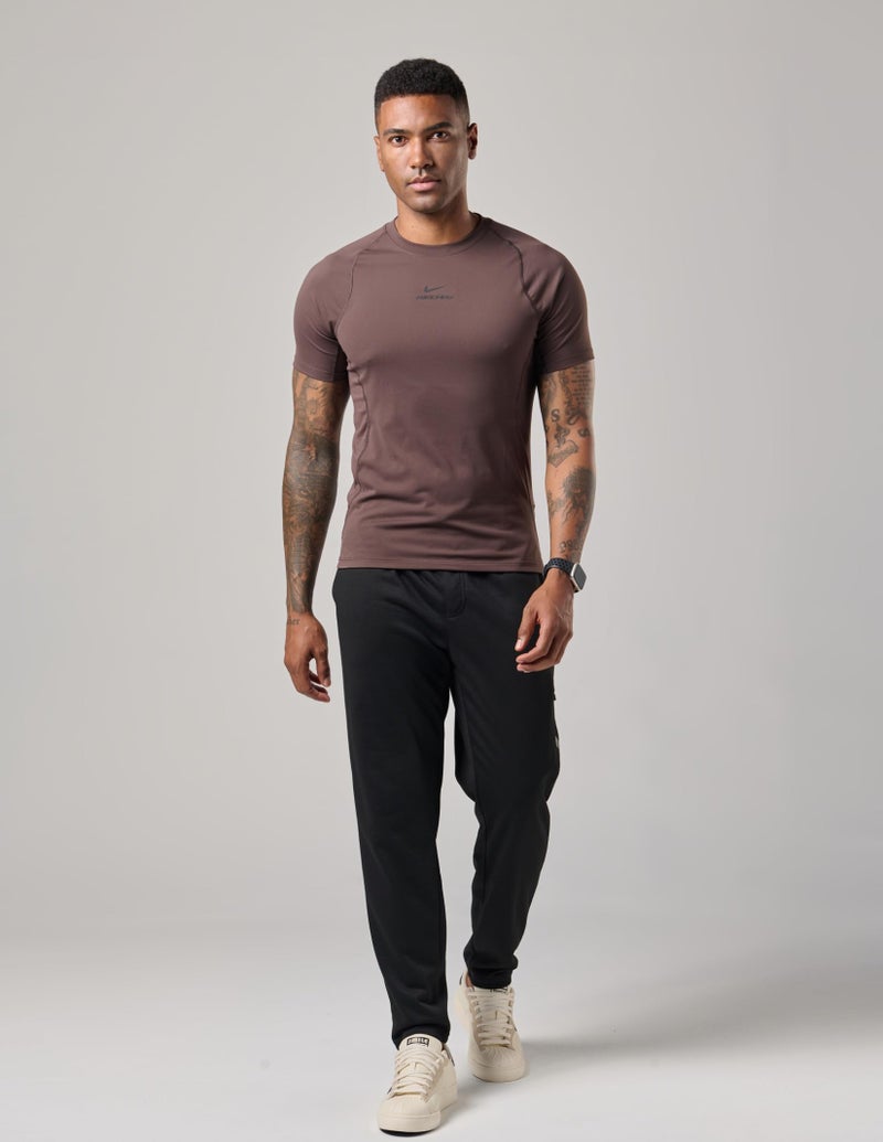 Liberty Pro 2 Pack Menâ€™s Midweight Jogger Sweatpants with Zipper Pockets, 29" Inseam Active Drawstring Workout Pants (Set 1, Large) Charcoal/Black - Image 2