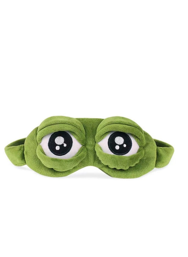 New sad frog sleeping shading male and female students children cute sleeping eye protection funny unisex sad frog - Image 2