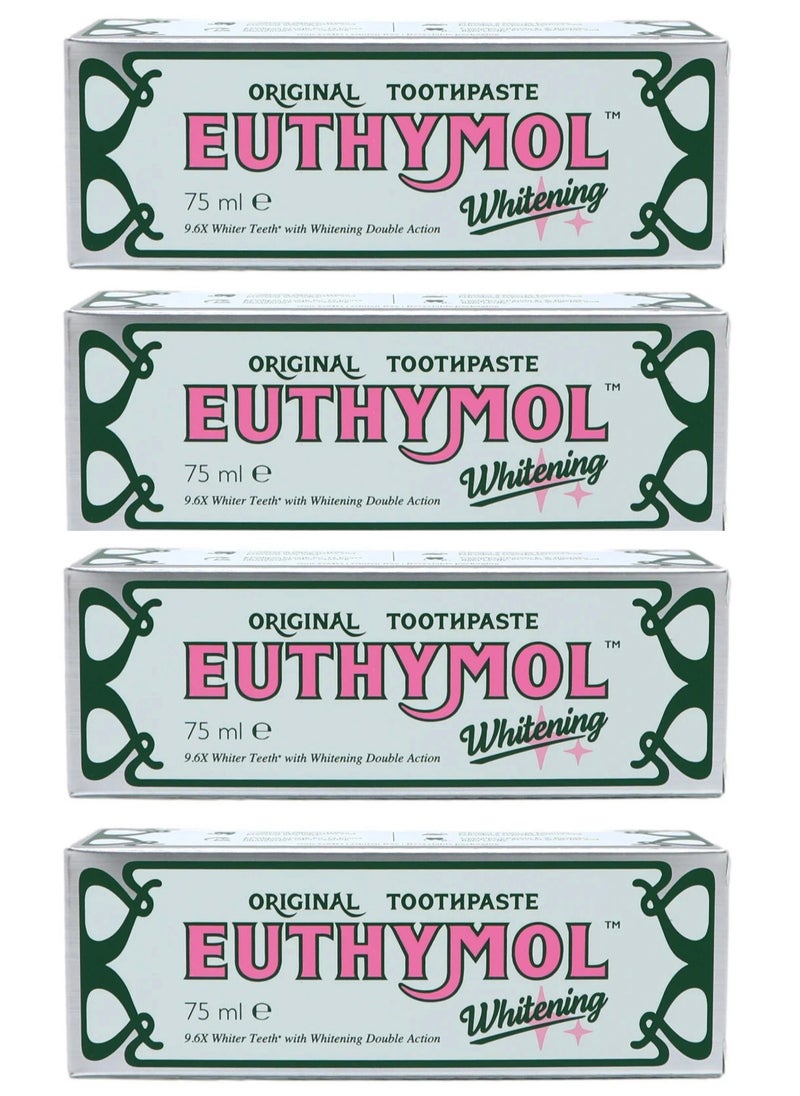 Euthymol Pack Of 4 Euthymol Toothpaste 75ml Whitening  - Image 1