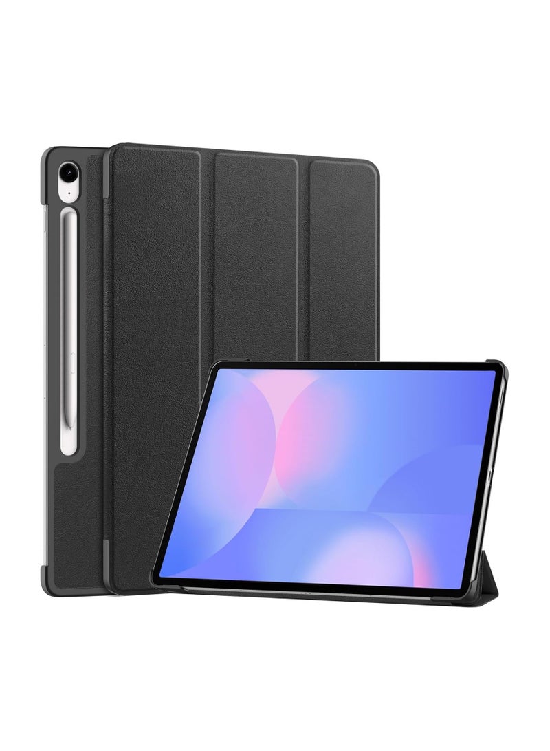 عام حافظة جلدية صلبة متوافقة مع جهاز سامسونج جالاكسي تاب تاب S10 FE Plus مقاس 13.1 بوصة (2025)، حافظة جلدية خفيفة الوزن ذات قشرة صلبة خفيفة الوزن ونحيفة للغاية مع حامل متعدد الزوايا ووظيفة الاستيقاظ/النوم التلقائي
