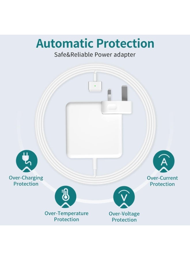 Terabyte compatible (85W) Charger with T-Tip is with 13", 15", and 17" for MacBook Pro, and 11" & 13" for MacBook Air models from 2012 to 2015. - Image 2