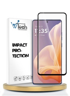 Wtech Motorola Moto G85 / Motorola Edge 50 Fusion / Motorola S50 Neo 5G 2024 Premium Curved Edges UV Full Glue Full Cover Tempered Glass Screen Protector - Clear  - Image 1