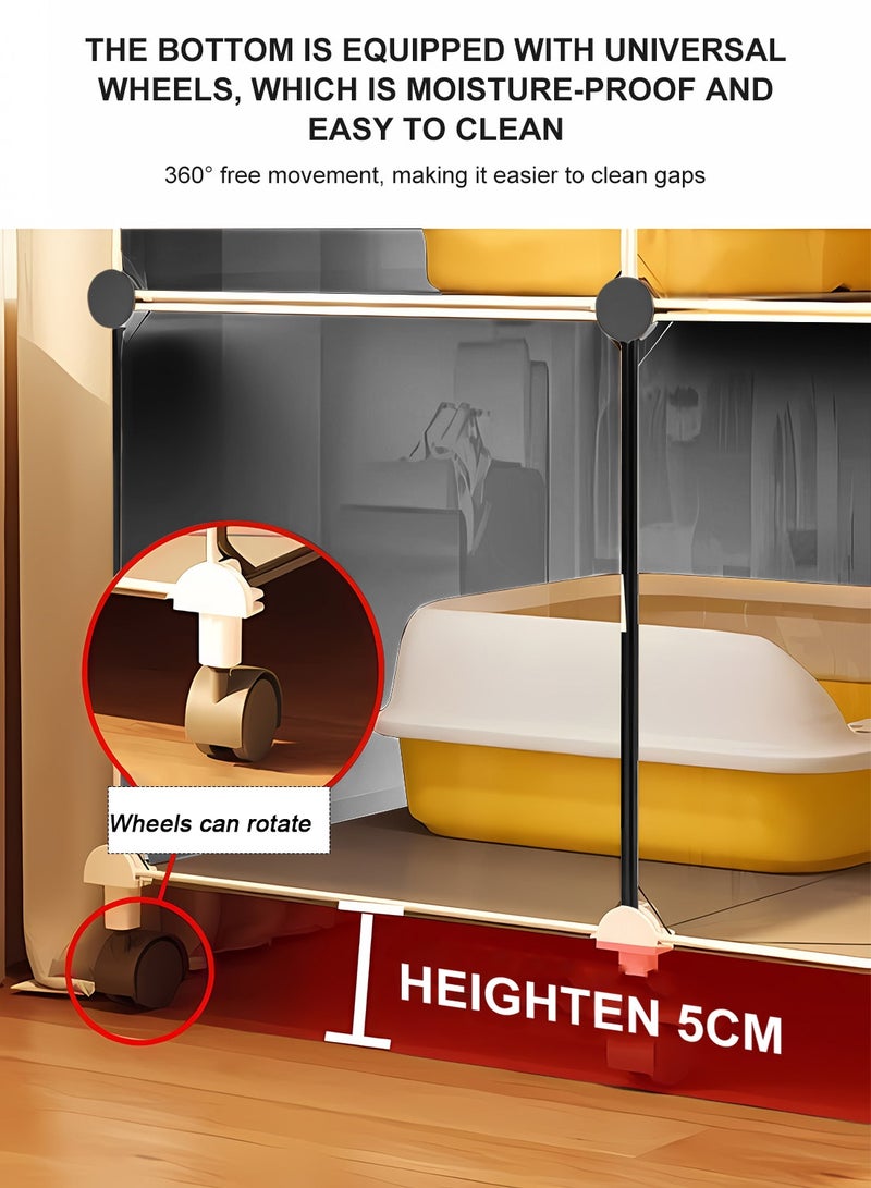 كيدل Cat Cage Small Cat Villa Cat House في الأماكن الداخلية - Image 4