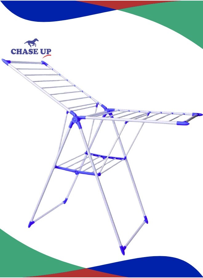 Chase Up Clothes Drying Stand 20 clips clothes dryer stand with Adjustable Folding Wing and Clips Clothes Hanger Stand Drying Rack clothes rack, Clothes Rack for Drying Clothing, Cloth Drying Stand  - Image 2