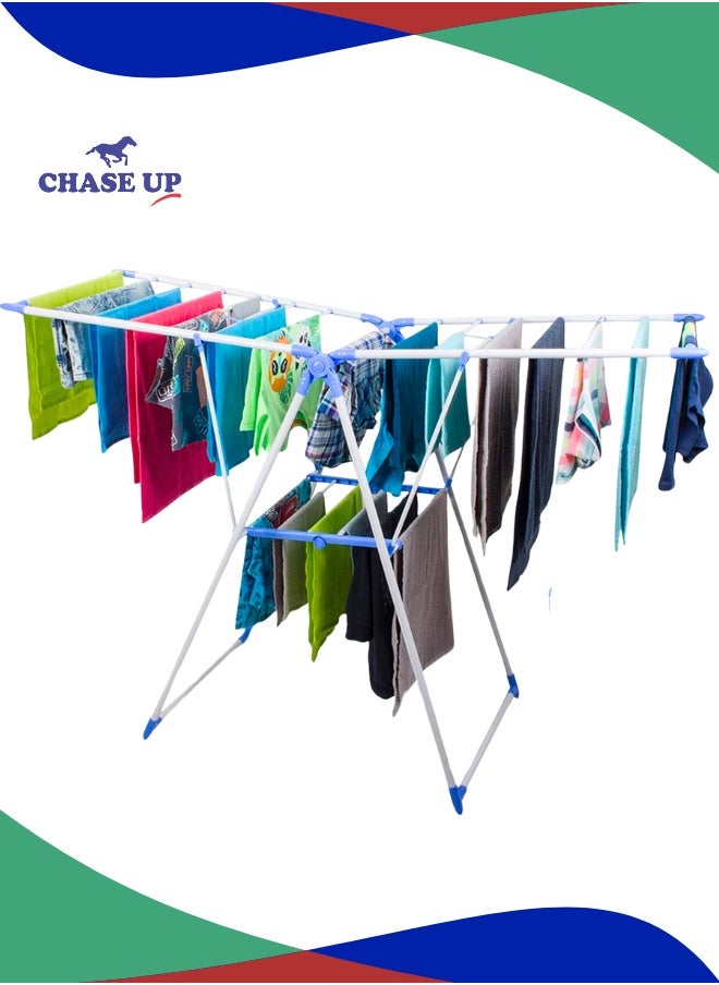 Chase Up Clothes Drying Stand 20 clips clothes dryer stand with Adjustable Folding Wing and Clips Clothes Hanger Stand Drying Rack clothes rack, Clothes Rack for Drying Clothing, Cloth Drying Stand  - Image 4
