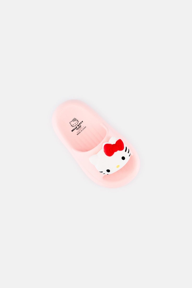 Hello Kitty نعال للبنات الصغيرات، سهل الارتداء، وردي - Image 3