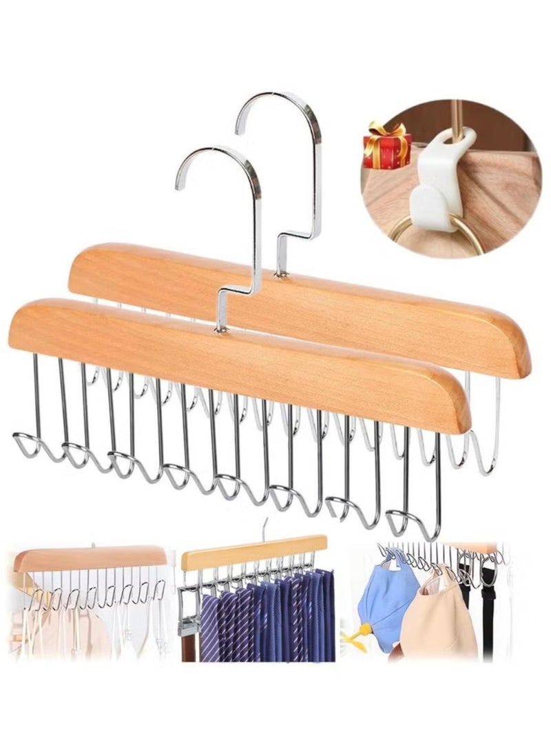 Smart Hook Clothes Hanger and Organizer with 8 Hooks for Organizing Scarves, Women's Underwear, and Men's Tie Puller - 8 Hook Closet Hanger and Organizer - Organize clothes and save space with this unique piece; Perfect for organizing pants, scarves, and ties smoothly and easily - Multi-Hook Clothes Organizer - 8 Stainless Steel Hooks - Space Saving and Smart Design - Image 5