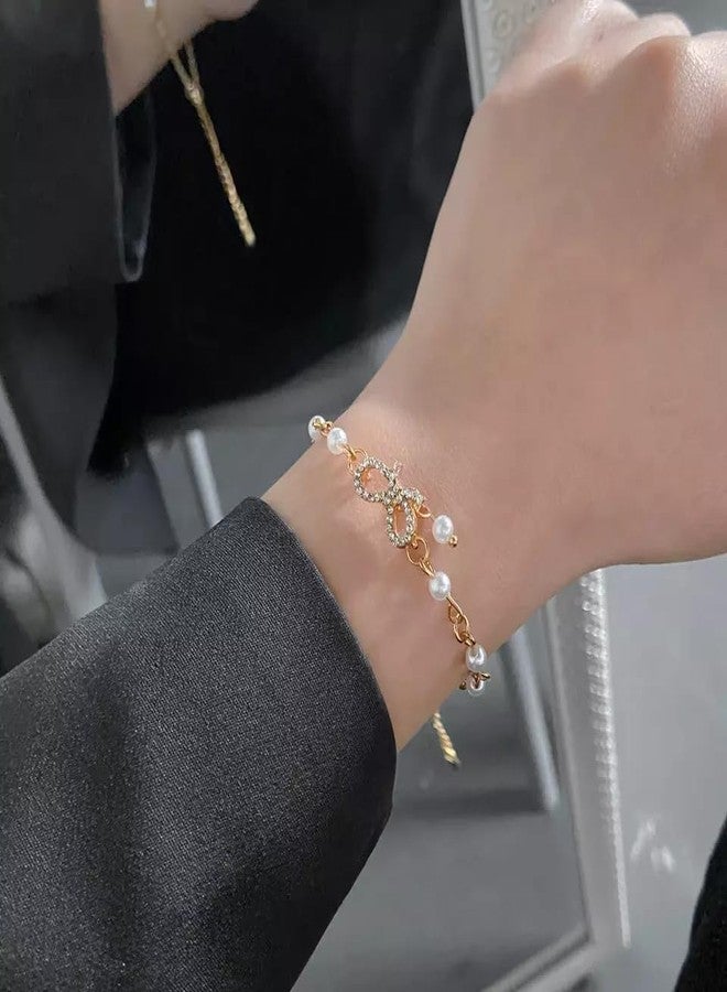 Pinapes Minimalist Pearl Bracelets for Girls and Women: A Versatile and Stylish Way to Add a Touch of Elegance - Image 4