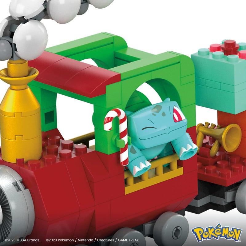 Mega Brands MEGA Pokemon Action Figure Building Toys, Holiday Train with 373 Pieces, 4 Poseable Characters, Gift Idea for Kids - Image 5
