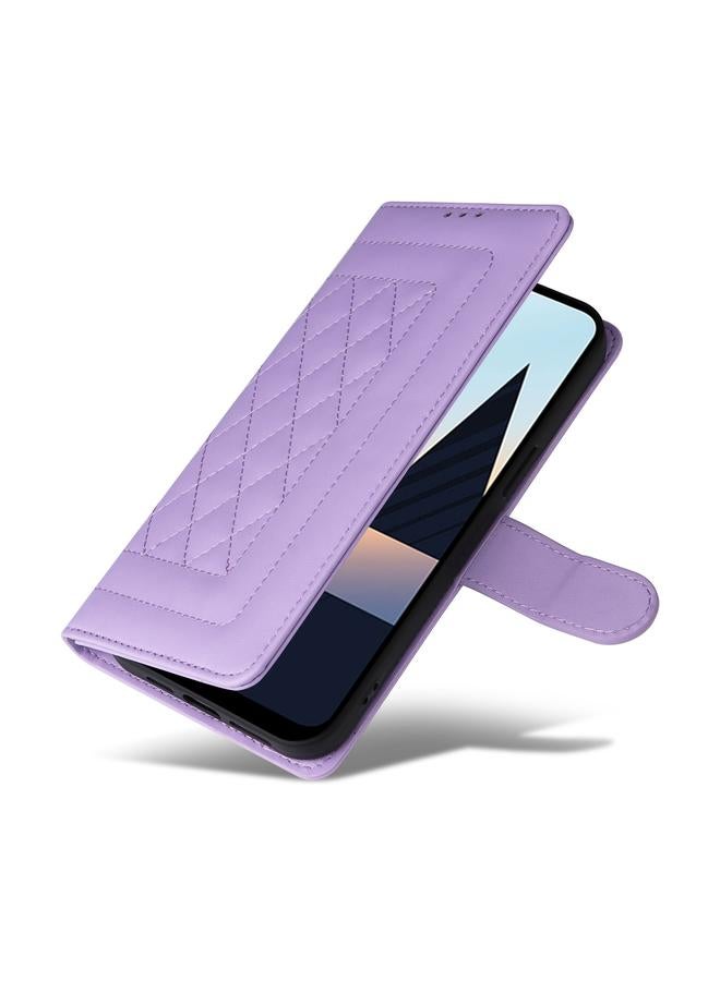 اس-توب جراب لهاتف OPPO A93 4G / F17 Pro جراب هاتف جلدي شبكي ماسي قابل للطي - Image 5