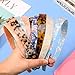Syhood 3 Colors Tortoise Shell Headband Set: Wide Acetate, Resin, Skinny Thin Headbands with Teeth for Women and Girls (White Laser, Leopard, Ivory) - Image 3