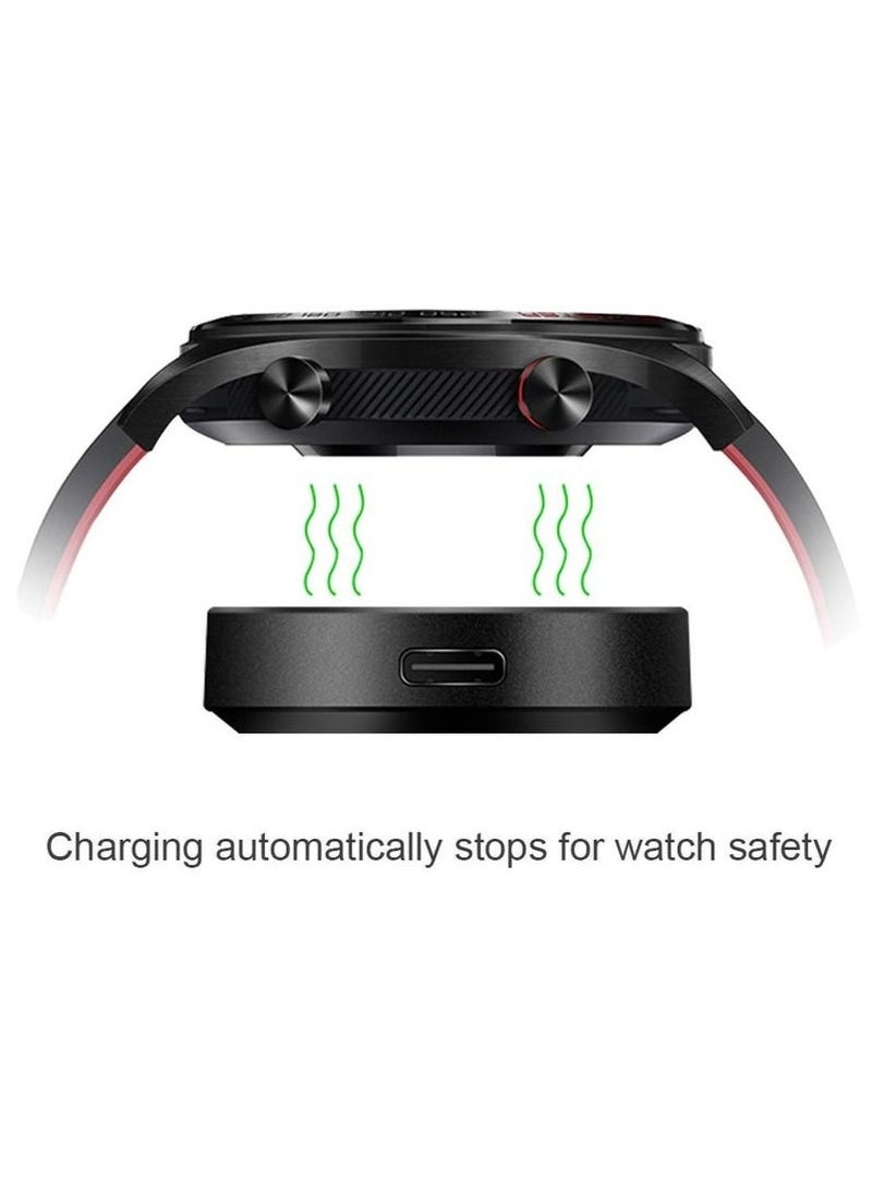 HablTech Compatible with Huawei Watch GT/GT2/GT 2e/GT Classic/GT Sport, Honor Watch Magic/Magic 2/Dream/GS Pro Charging Cable and Charging Dock 100cm - Image 4