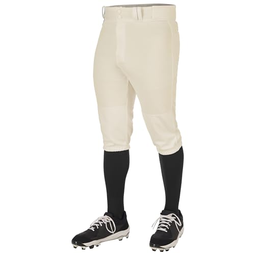 CHAMPRO Triple Crown 20 Baseball Knickers Youth Medium Natural - Image 1