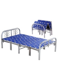 SMART HOME Foldable and adjustable single bed, heavy duty, with a metal steel bed frame and settings without tools, size 90 * 190cm  - Image 2