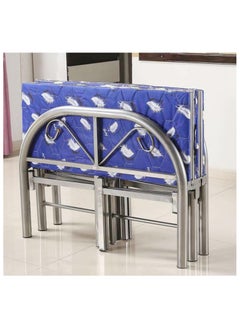 SMART HOME Foldable and adjustable single bed, heavy duty, with a metal steel bed frame and settings without tools, size 90 * 190cm  - Image 5