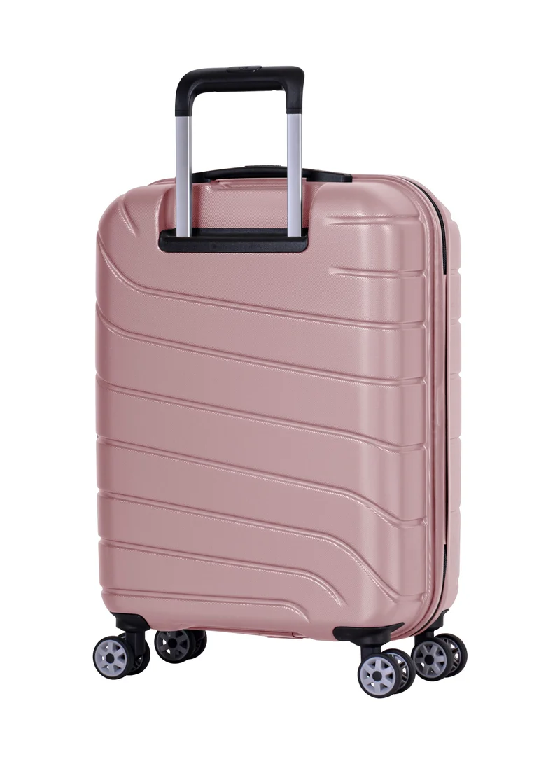 إيمينينت Voyager Hard side Travel Case Luggage Trolley Makrolon Lightweight with 4 Quiet Double Spinner Wheels Suitcase with TSA Lock KH91 Pink