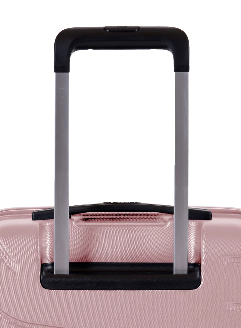 إيمينينت Voyager Hard side Travel Case Luggage Trolley Makrolon Lightweight with 4 Quiet Double Spinner Wheels Suitcase with TSA Lock KH91 Pink