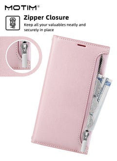 Motim Crossbody iPhone 15 Wallet Phone Case with Shoulder Strap, iPhone 15 Leather Wallet Bag with Card Holder, Shockproof Protection Wallet Handbag, Kickstand Cover Phone Case  - Image 4